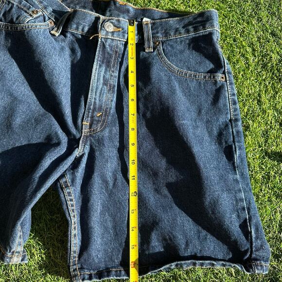 Vintage Levis 550 Jeans Shorts Size 32 JR 11 Relaxed Fit Denim Mid-Rise USA Made - Picture 12 of 13